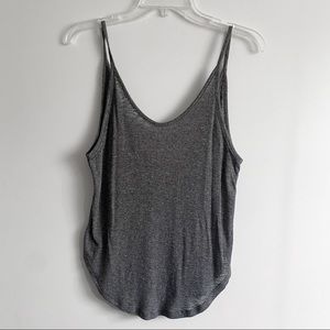 Grey loose tank top